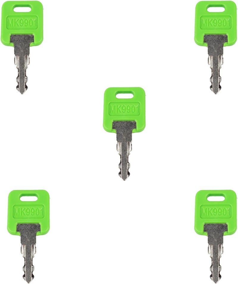 gradora RV MK9901 & 6601 Custom Cut Key Replacement for FIC Code 9901 6601 Motorhome Green Key (Pack of 5) - Image 2